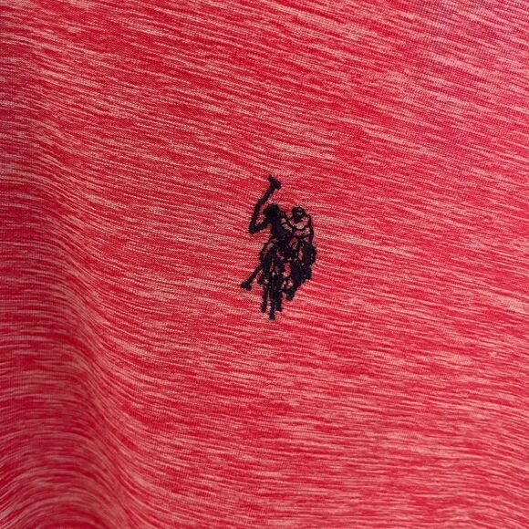 ⭐️5/$25 U.S. Polo Assn. Lightweight Red Tee, Mens size Large - Picture 2 of 4